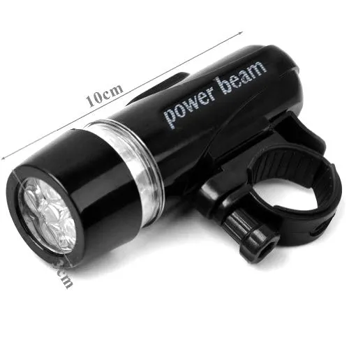 5 LED Water Resistant Bike Bicycle Head Light  Rear Safety Flashlight