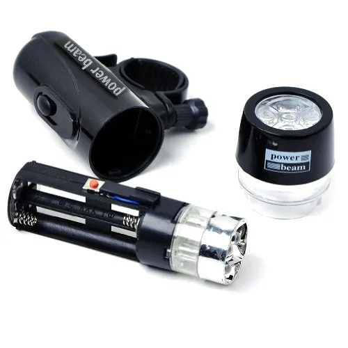 5 LED Water Resistant Bike Bicycle Head Light  Rear Safety Flashlight