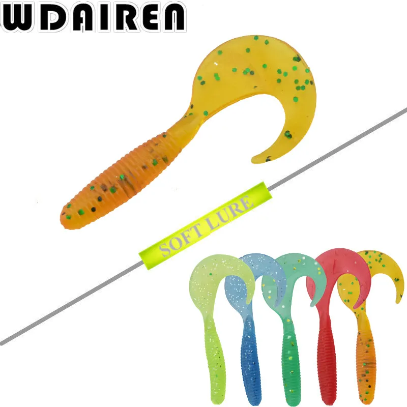 5Pcs/lot 6.5cm 2g Wobbler Jigging Fishing Lure Soft Worm Shrimp Jerkbait Fish Ocean Rock Capuchin Maggots NE-249