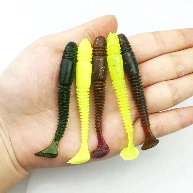 5Pcs/lot Soft baits 7.5cm 3.2g Silicone bait iscas artificiais para pesca soft lure Fishing Lure Fishing Tackle WQ144