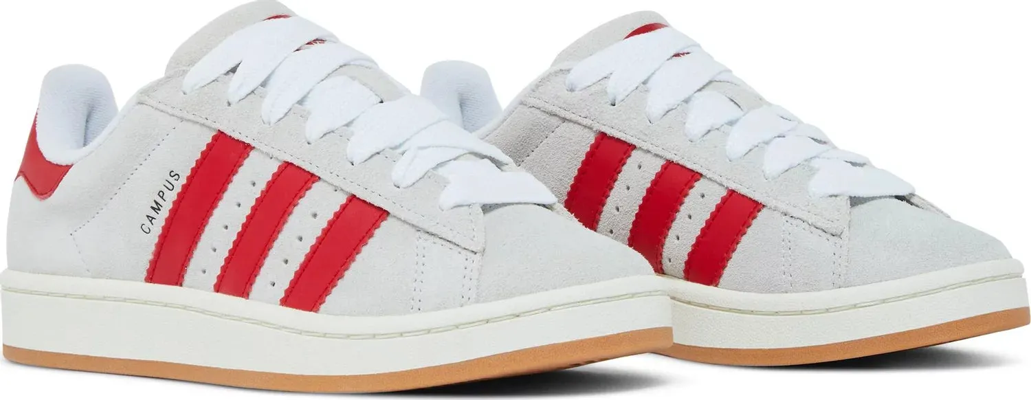 ADIDAS CAMPUS 00S CRYSTAL WHITE BETTER SCARLET (WOMEN'S)