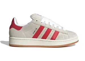 ADIDAS CAMPUS 00S CRYSTAL WHITE BETTER SCARLET (WOMEN'S)