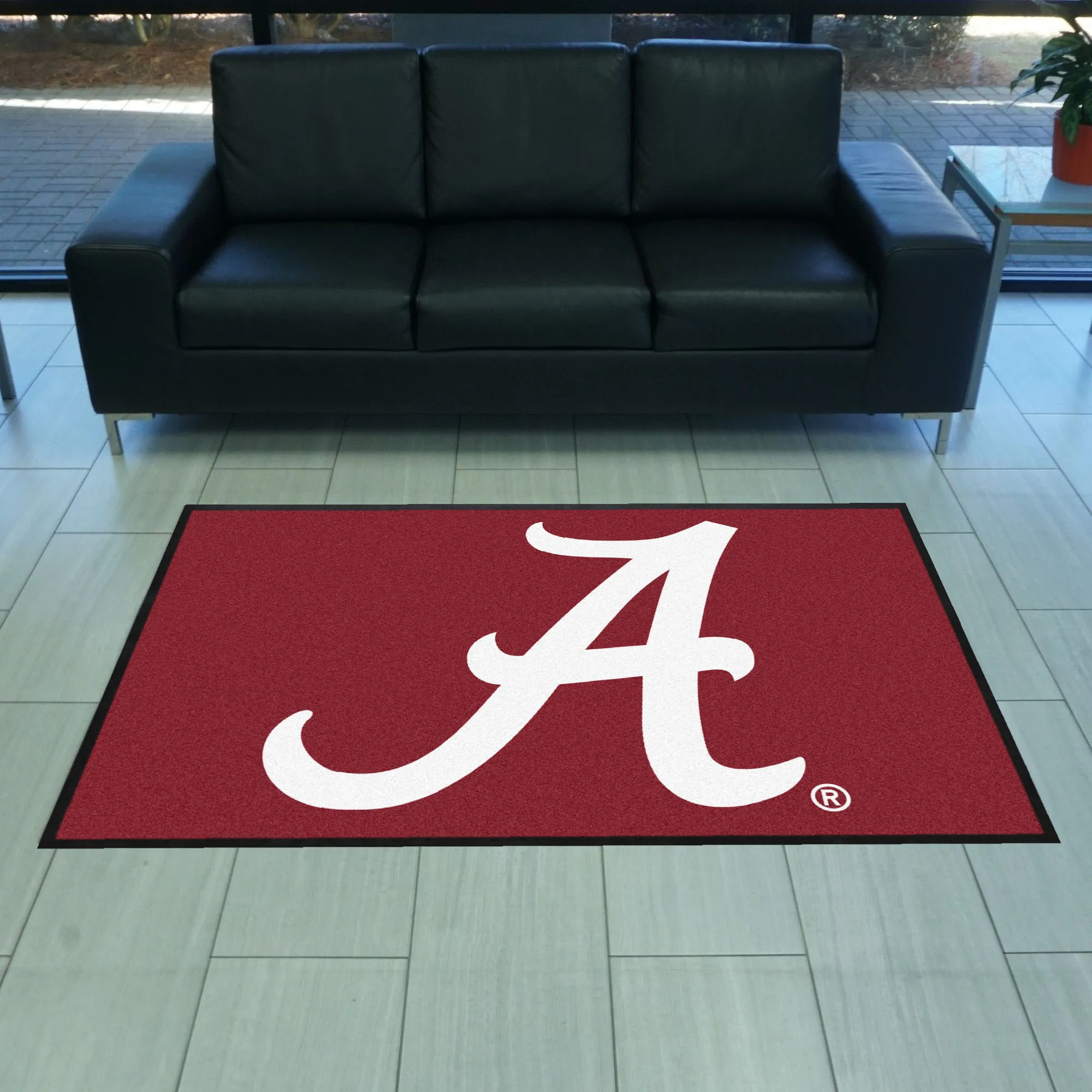 Alabama 4X6 High-Traffic Mat with Durable Rubber Backing - Landscape Orientation