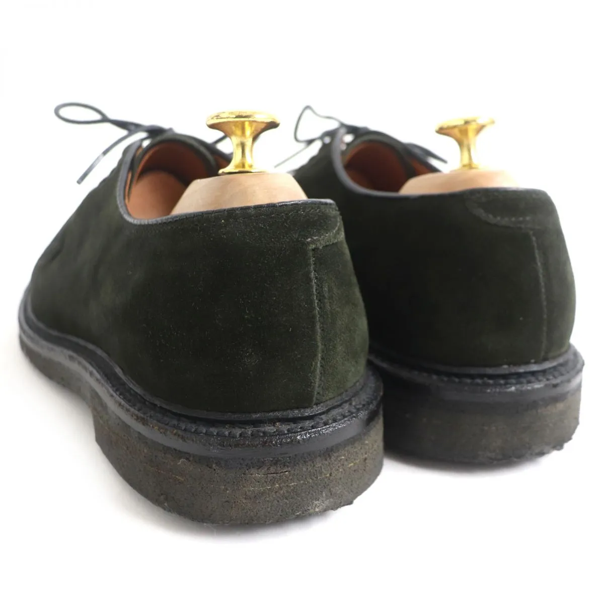 Alden N4406 Suede Leather Shoes Dark Green 7.5