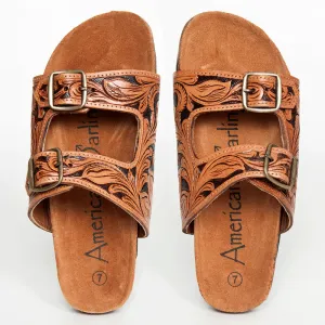 American Darling Leather Tooled Sandals