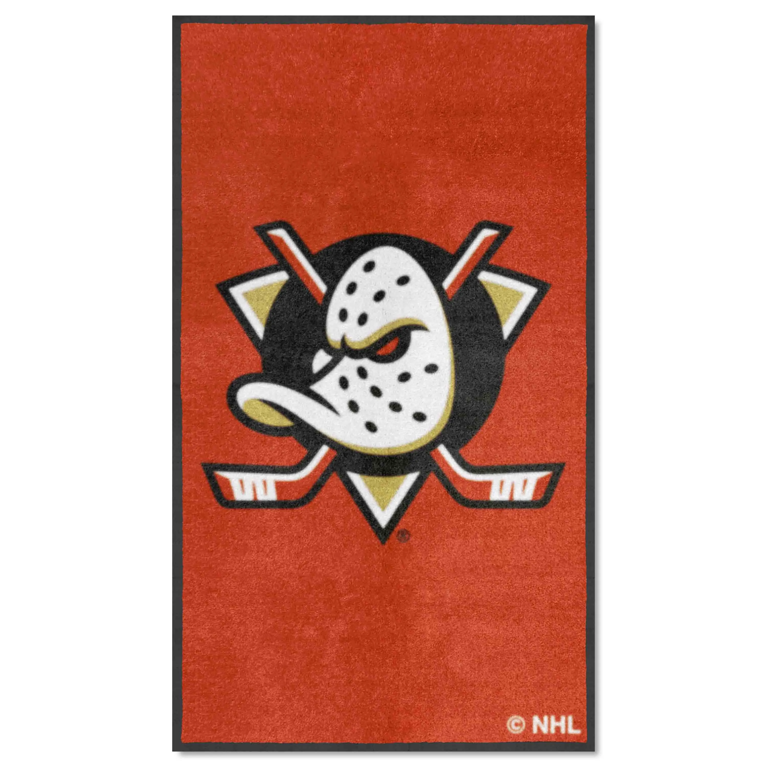 Anaheim Ducks 3X5 High-Traffic Mat with Durable Rubber Backing - Portrait Orientation