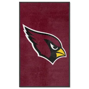 Arizona Cardinals 3X5 High-Traffic Mat with Durable Rubber Backing - Portrait Orientation