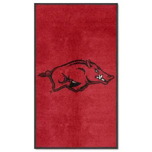 Arkansas Razorbacks 3X5 High-Traffic Mat with Durable Rubber Backing - Portrait Orientation