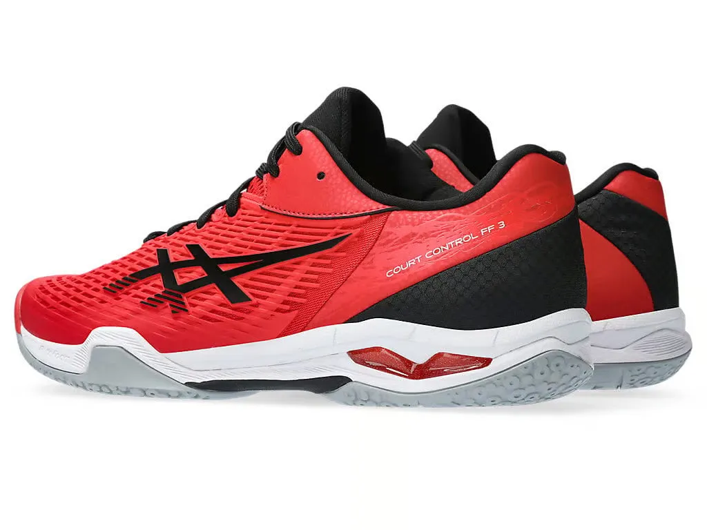 Asics Court Control FF 3 Badminton Shoe - Classic Red/Black