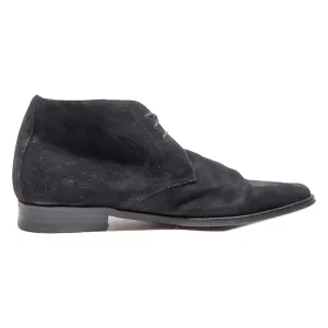 A.TESTONI Desert Boots Black Synthetic Mens UK 6.5