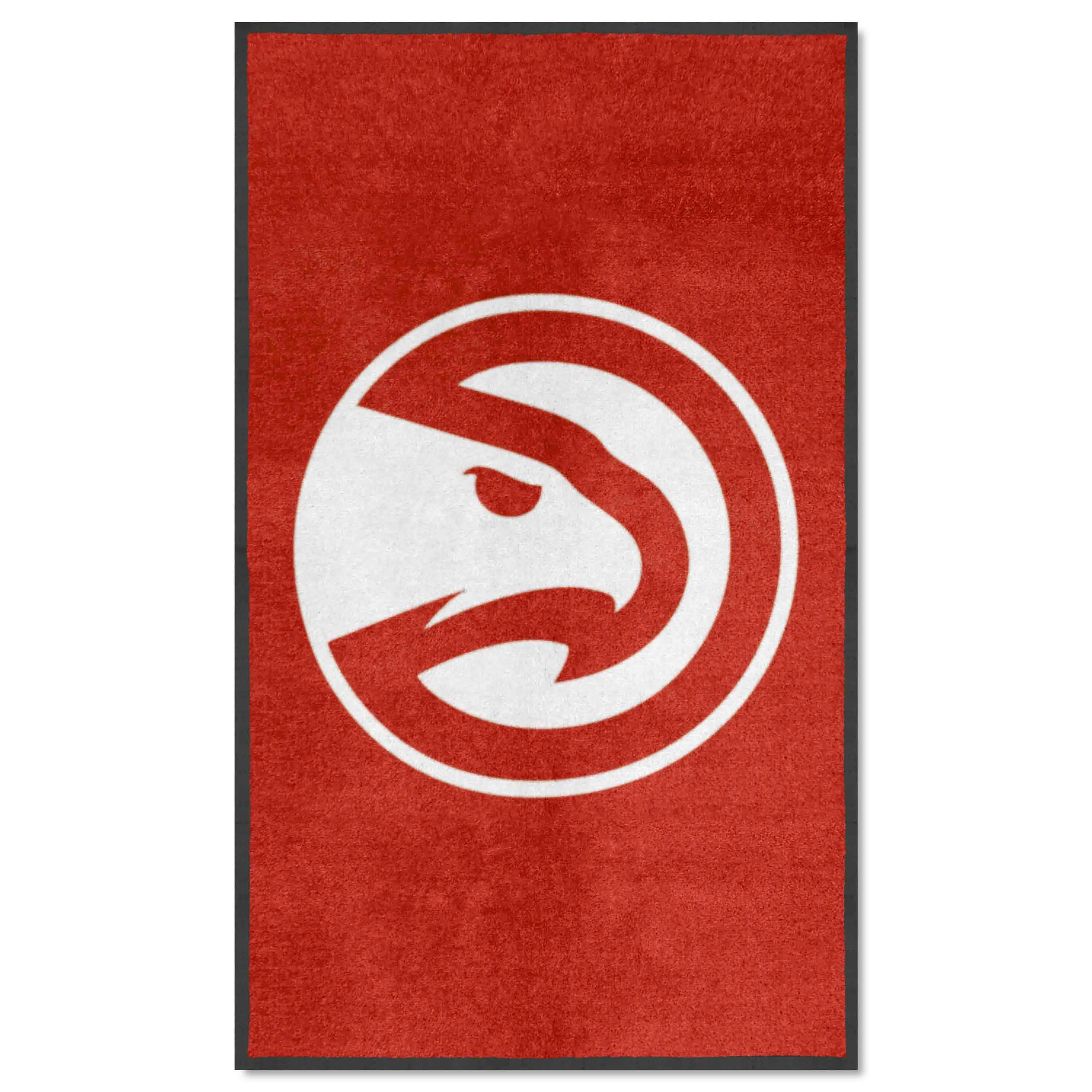 Atlanta Hawks 3X5 High-Traffic Mat with Durable Rubber Backing - Portrait Orientation