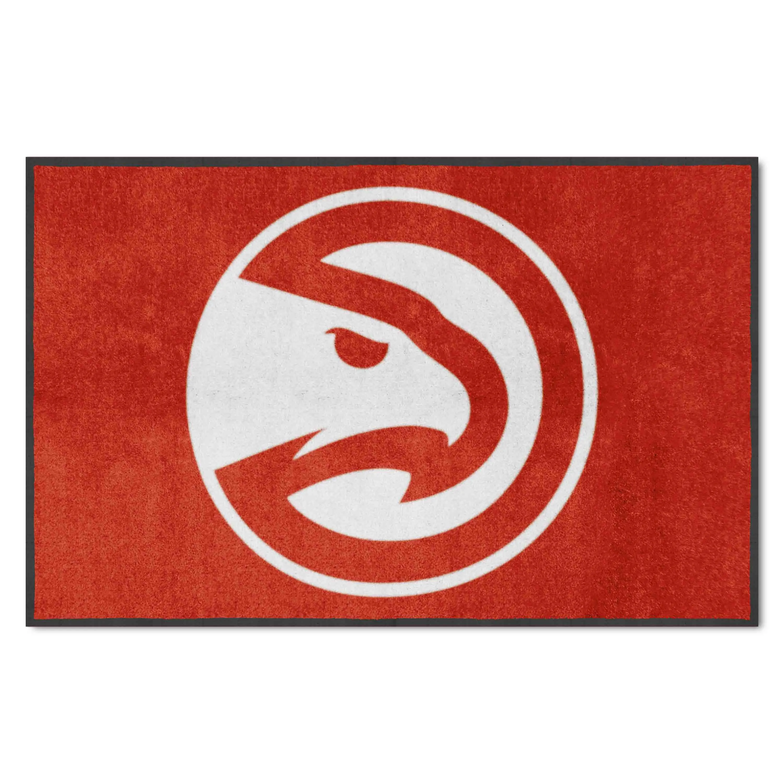 Atlanta Hawks 4X6 High-Traffic Mat with Durable Rubber Backing - Landscape Orientation