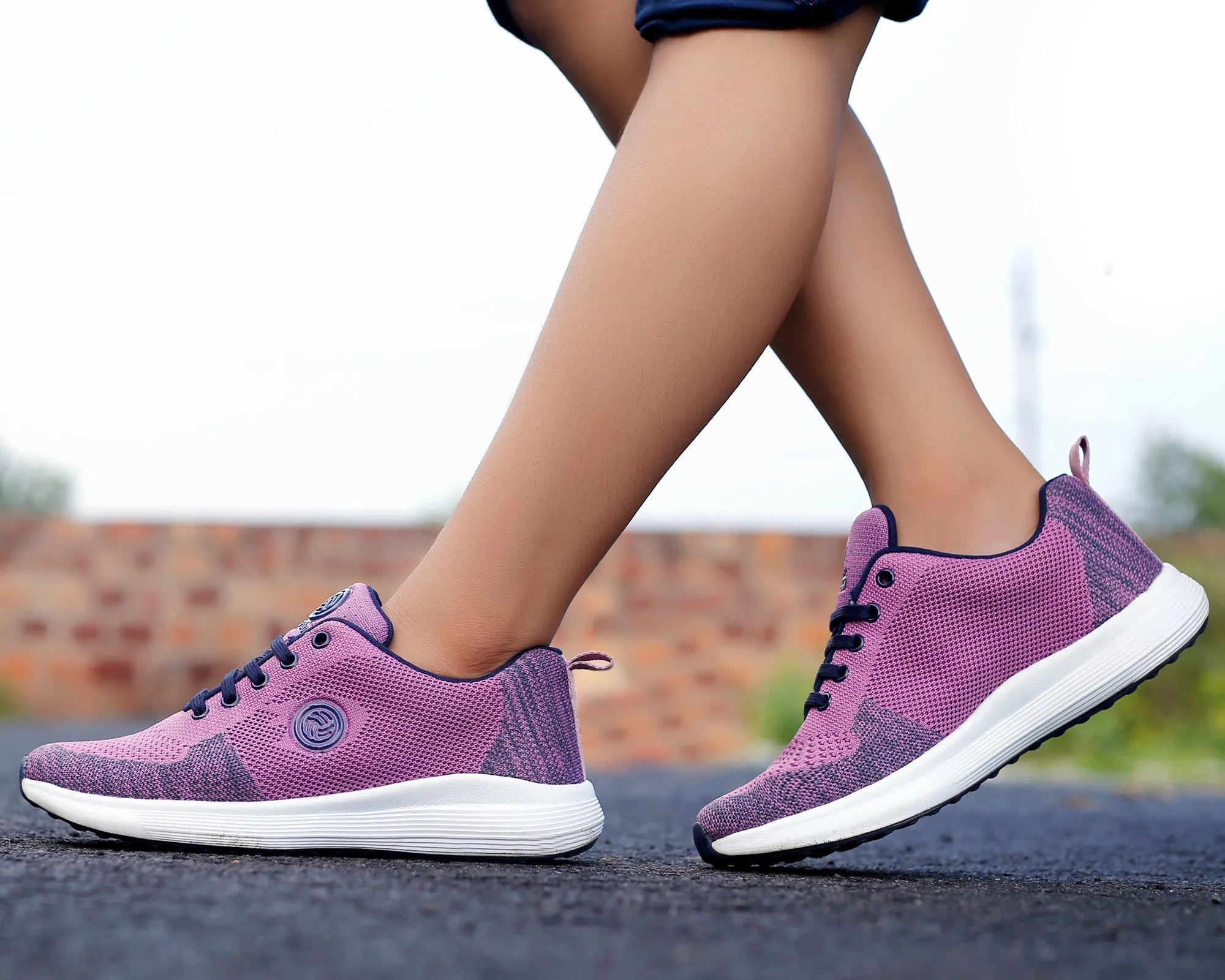 Bacca Bucci TOKYO Running Shoes for Women | Pink & Purple Women Walking Shoes