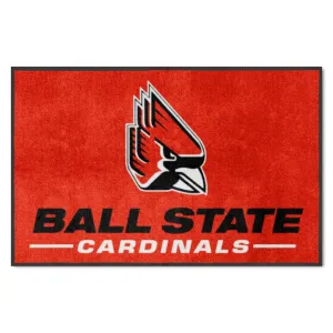 Ball State 4X6 High-Traffic Mat with Durable Rubber Backing - Landscape Orientation