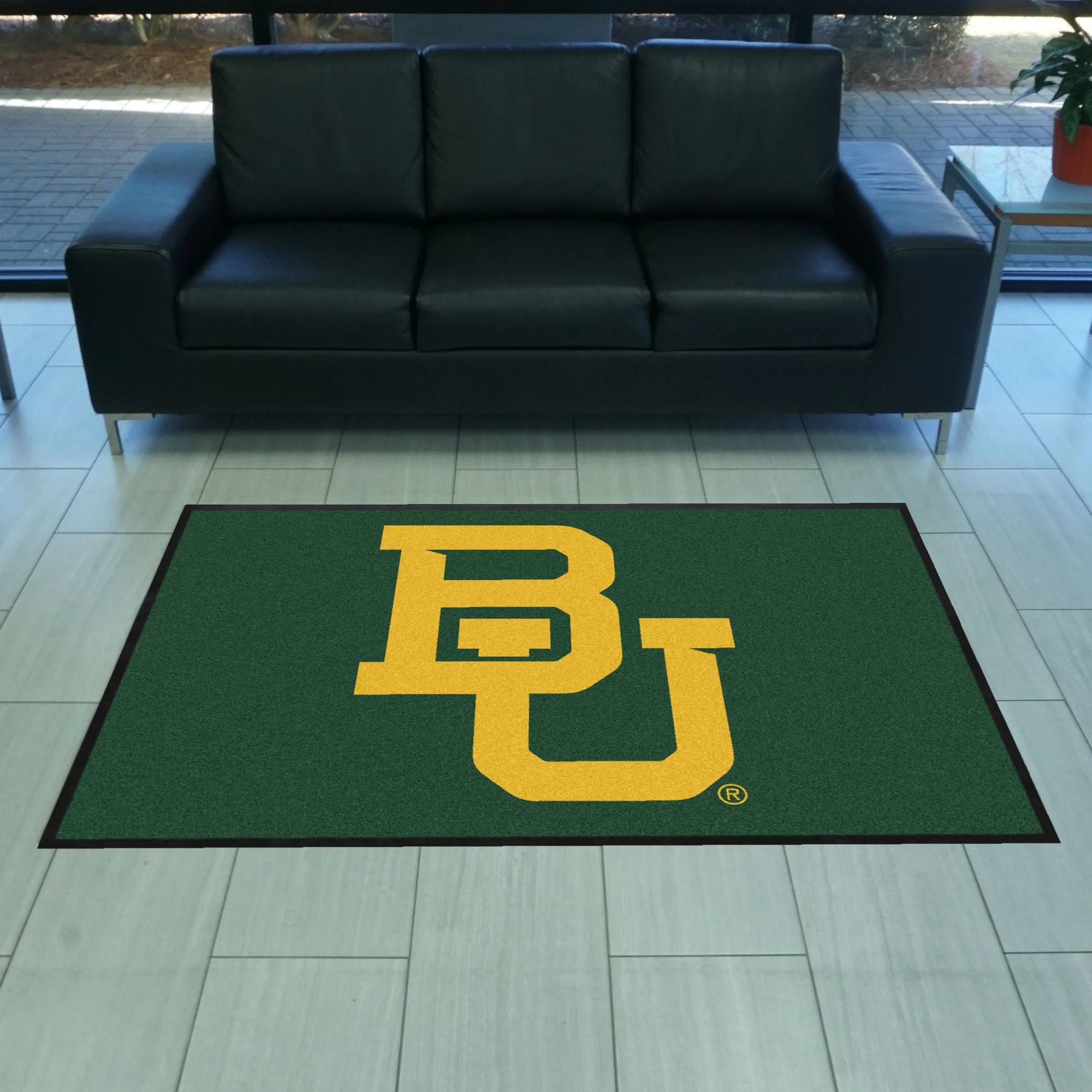 Baylor 4X6 High-Traffic Mat with Durable Rubber Backing - Landscape Orientation