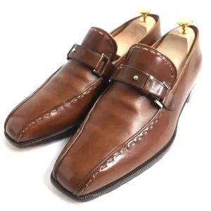 Berluti Dandy Sauvage Monk Strap Leather Shoes Brown 8