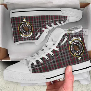 Borthwick Tartan High Top Shoes with Family Crest