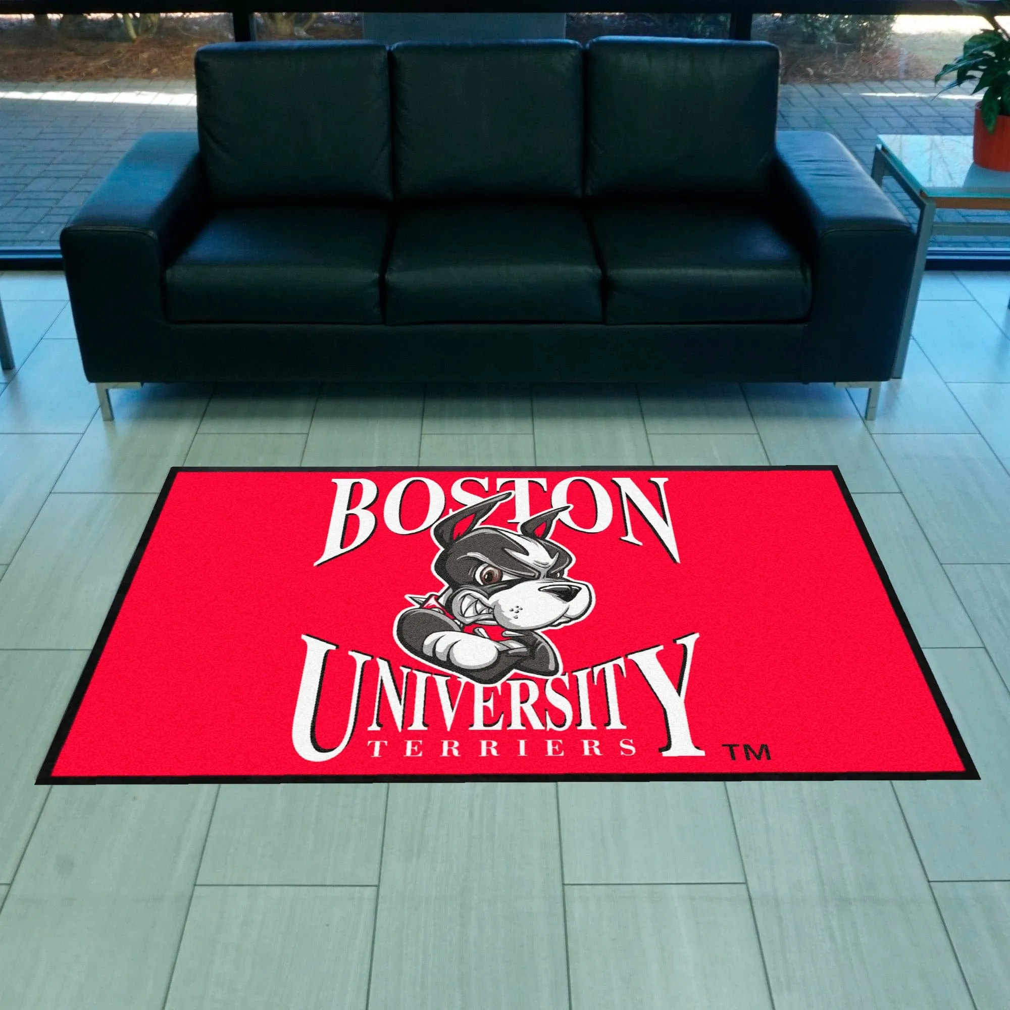 Boston 4X6 High-Traffic Mat with Durable Rubber Backing - Landscape Orientation