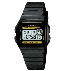 Casio F-94WA-9DG Black Resin Watch for Men and Women