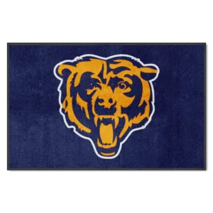 Chicago Bears 4X6 High-Traffic Mat with Durable Rubber Backing - Landscape Orientation