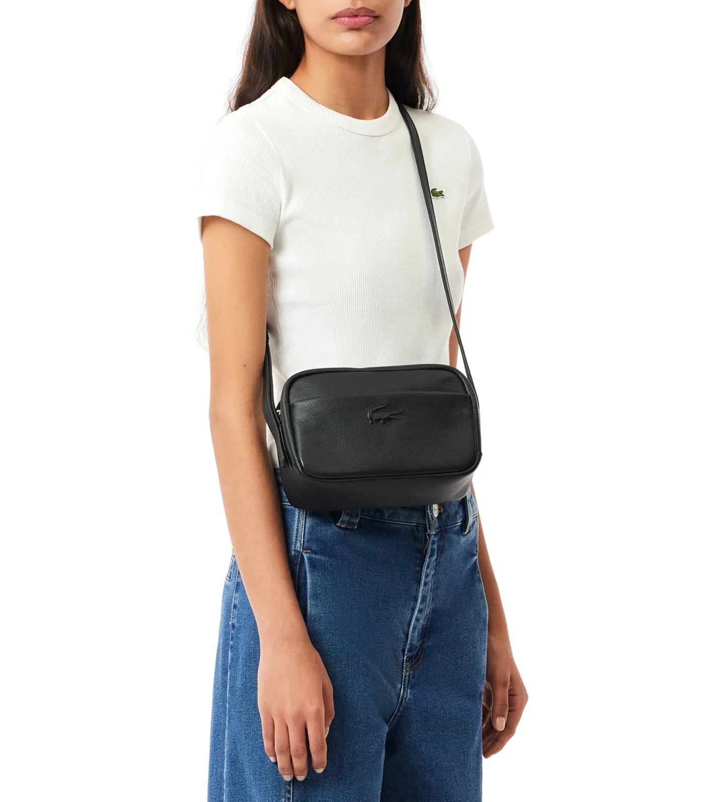 City Court Shoulder Bag With Adjustable Strap Noir