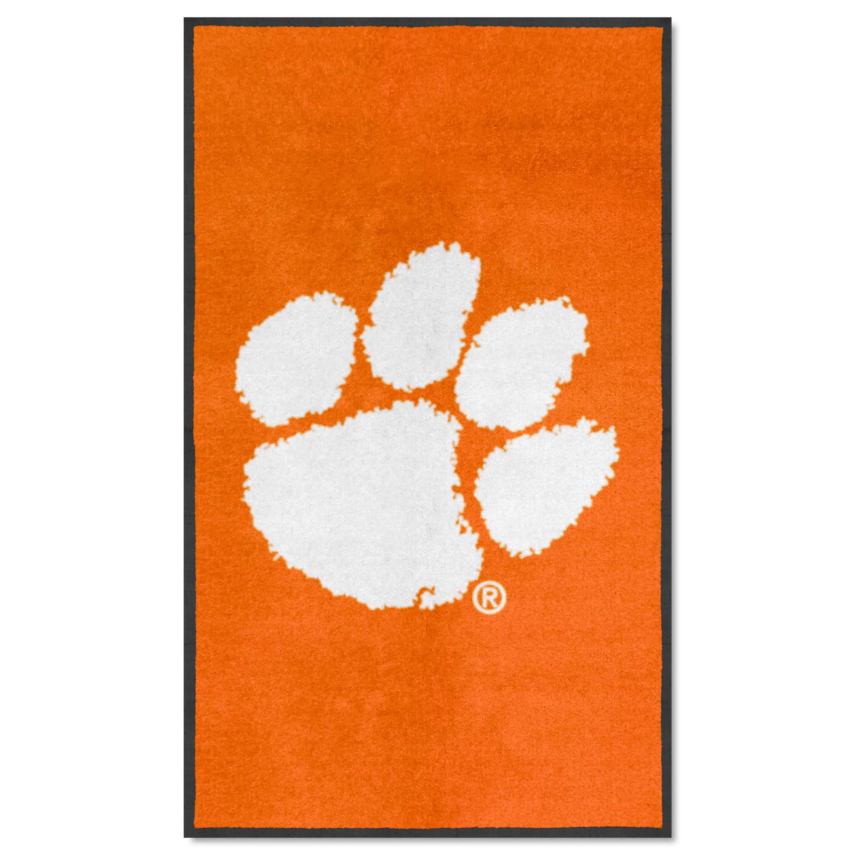 Clemson 3X5 High-Traffic Mat with Durable Rubber Backing - Portrait Orientation