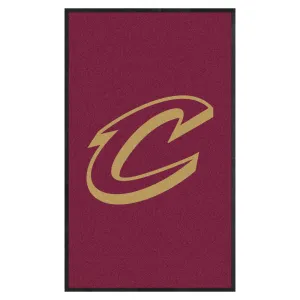 Cleveland Cavaliers 3X5 High-Traffic Mat with Durable Rubber Backing - Portrait Orientation