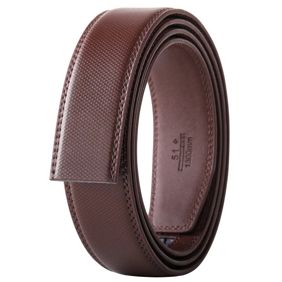 Cocoa Brown Houndstooth Leather Belt