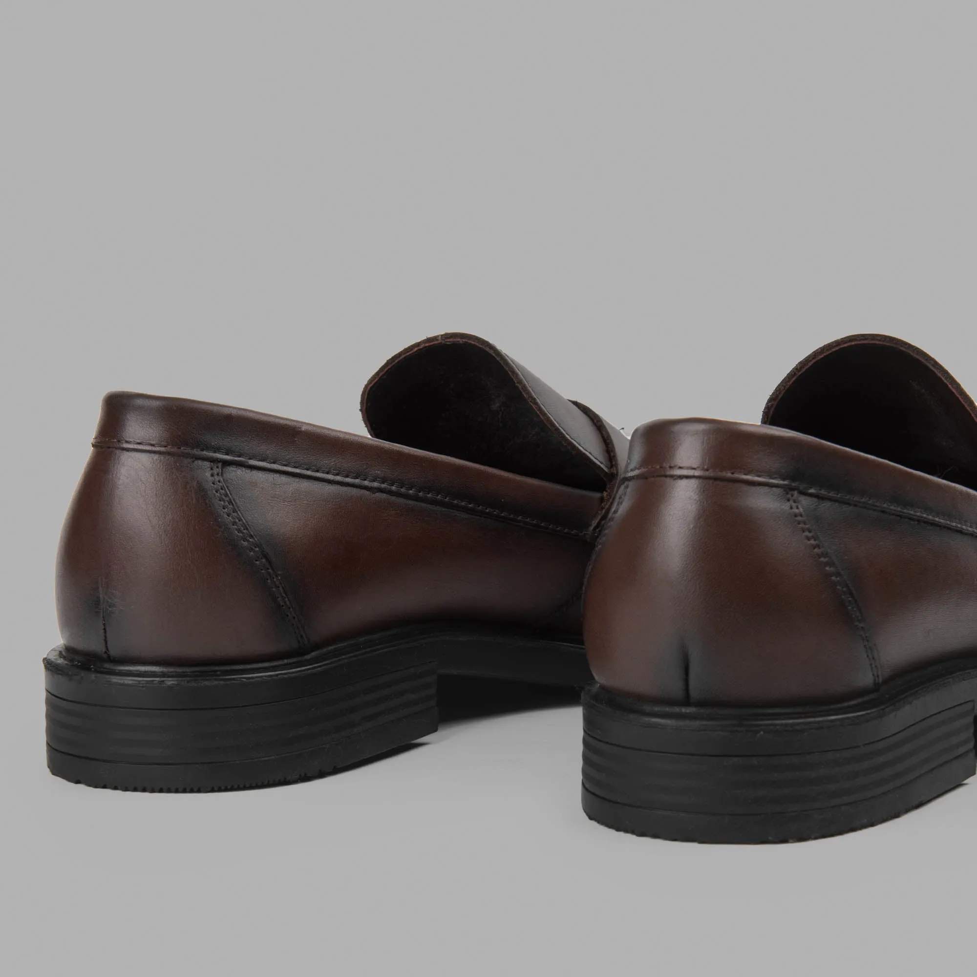 College Loafer Shoes - Brown