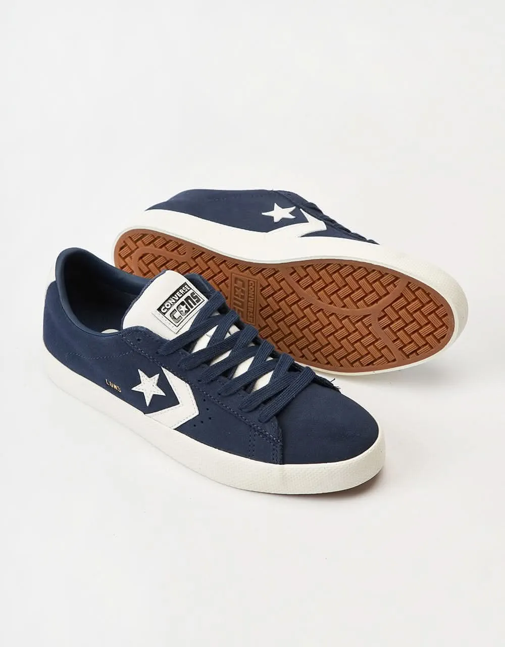 Converse Pro Leather Vulc Skate Shoes - Navy/Egret/Navy