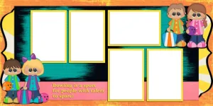 Cosmic Bowlers - Digital Scrapbook Pages - INSTANT DOWNLOAD