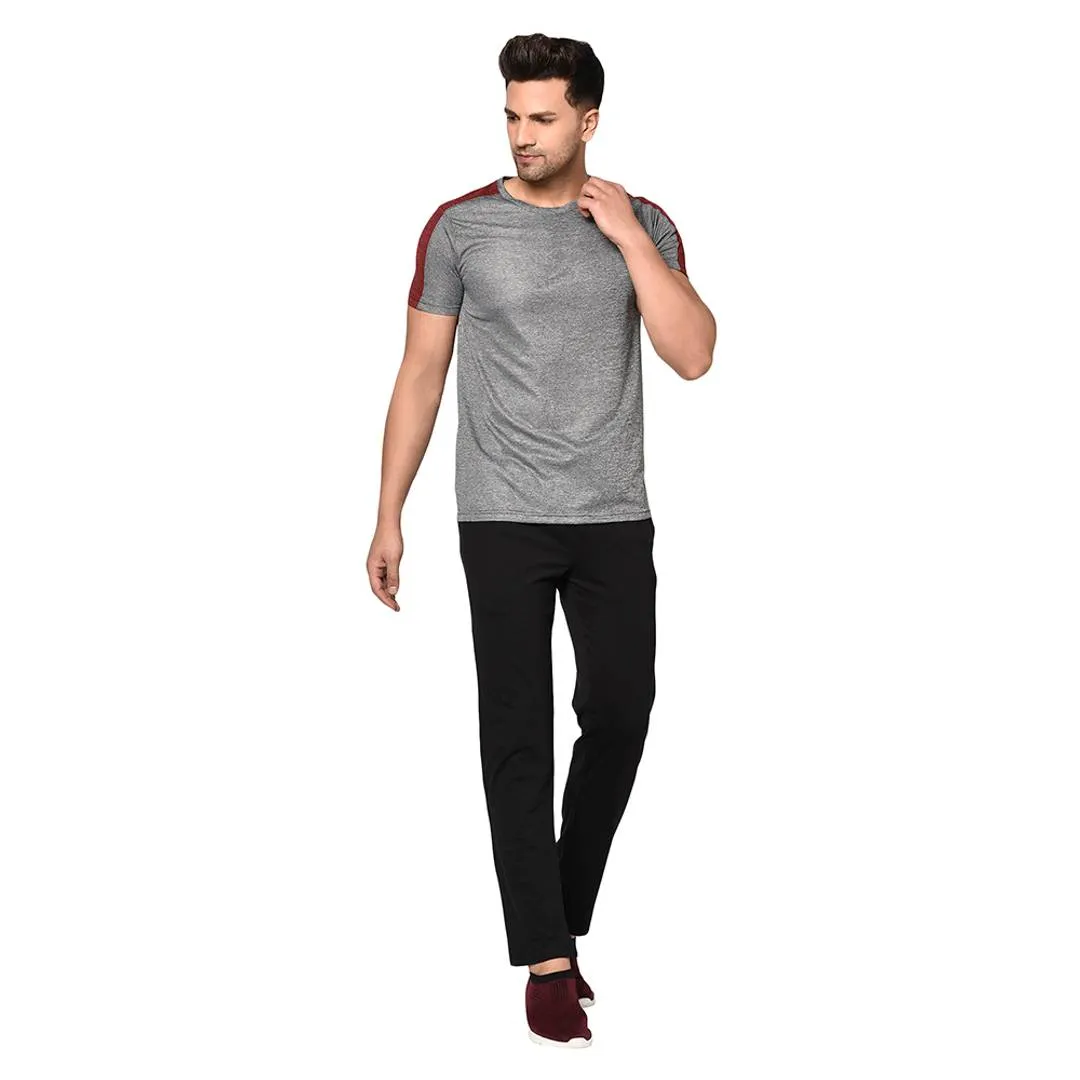 Cotton Blend Black Track Pant/Pyjama For Men