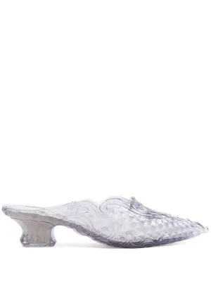 Court Shoe - Glass White