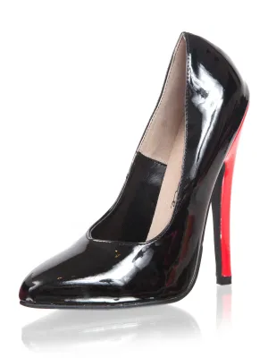 Court Shoe With Red Heel