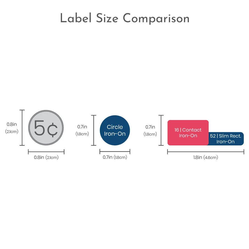 Crystal Prism Iron-On Clothing Labels