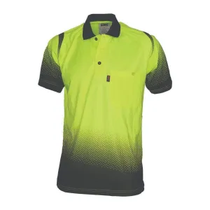 Dnc Workwear Ocean Hi Vis Sublimated Polo - 3568