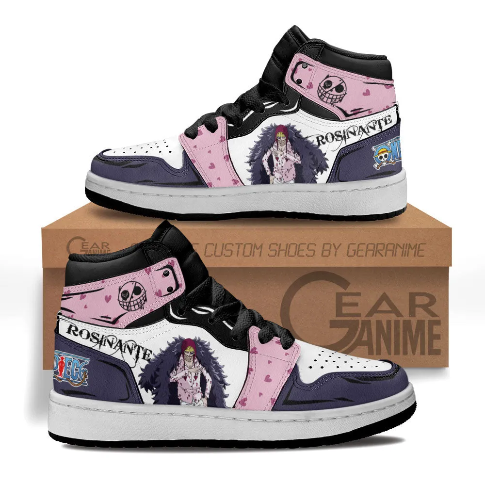 Donquixote Rosinante Kids Sneakers Custom Anime OP Shoes For Kids