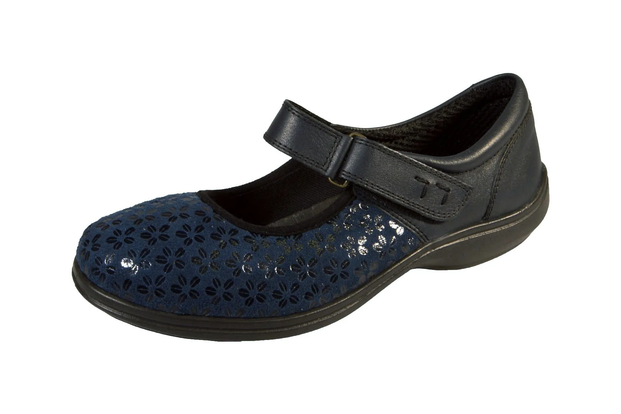 Engage Navy Stretch Fit Shoe - DB