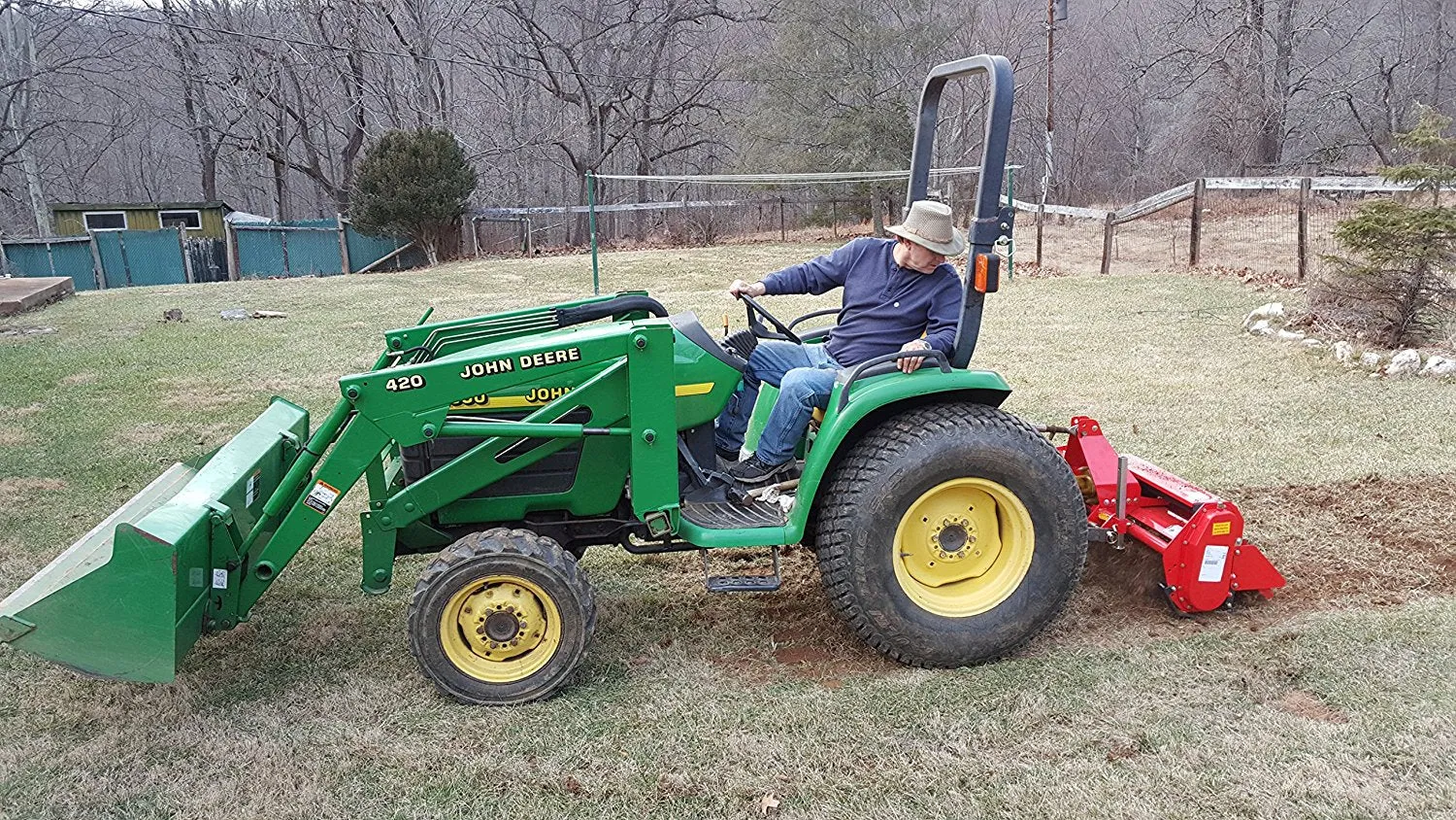 Farmer Helper FH-TL Standard Duty Tiller | 33" to 53" Working Width | 12-40HP PTO For Tractor