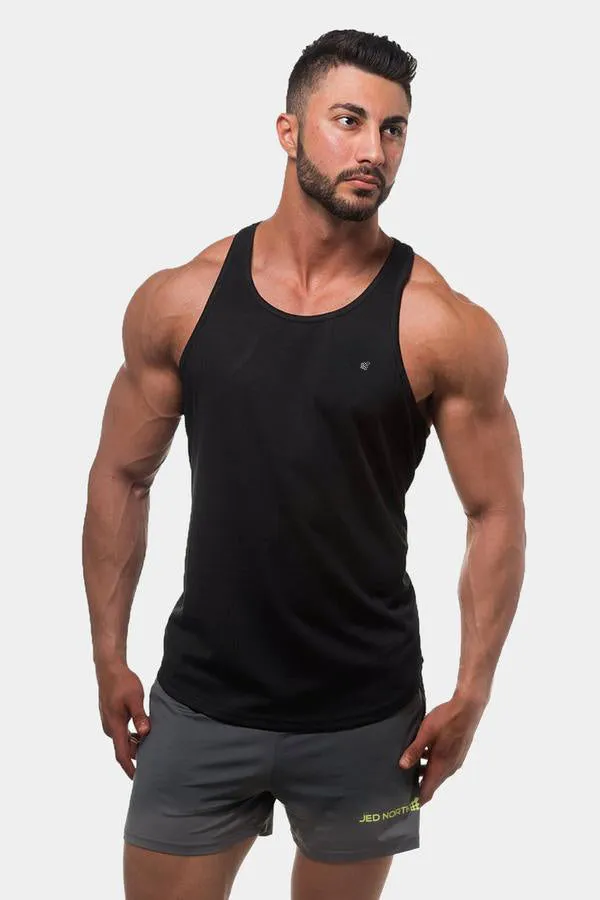 Fast-Dry Bodybuilding Workout Stringer - Black