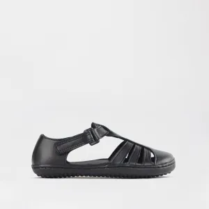 Girls School Sandal in Black Sizes 24 - 27 - 7809