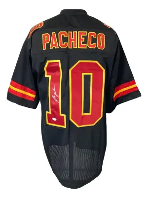 Isiah Pacheco Kansas City Signed Black Football Jersey JSA Hologram