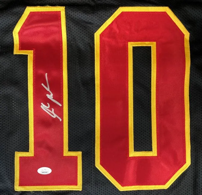 Isiah Pacheco Kansas City Signed Black Football Jersey JSA Hologram