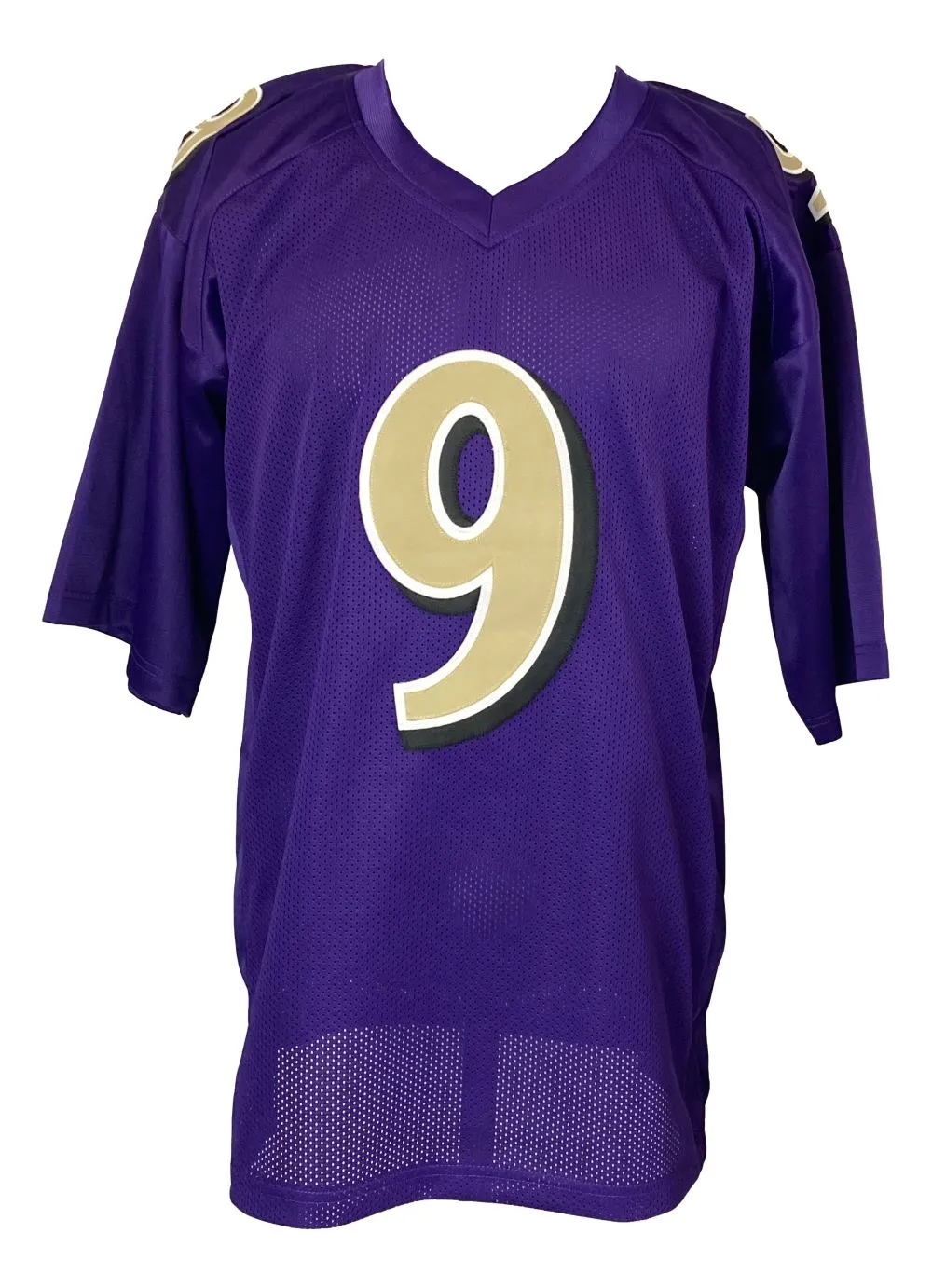 Justin Tucker Baltimore Signed Alternate Purple Football Jersey JSA ITP