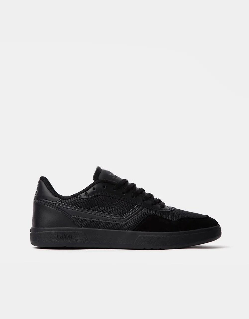 Lakai Terrace Skate Shoes - Black/Black Suede