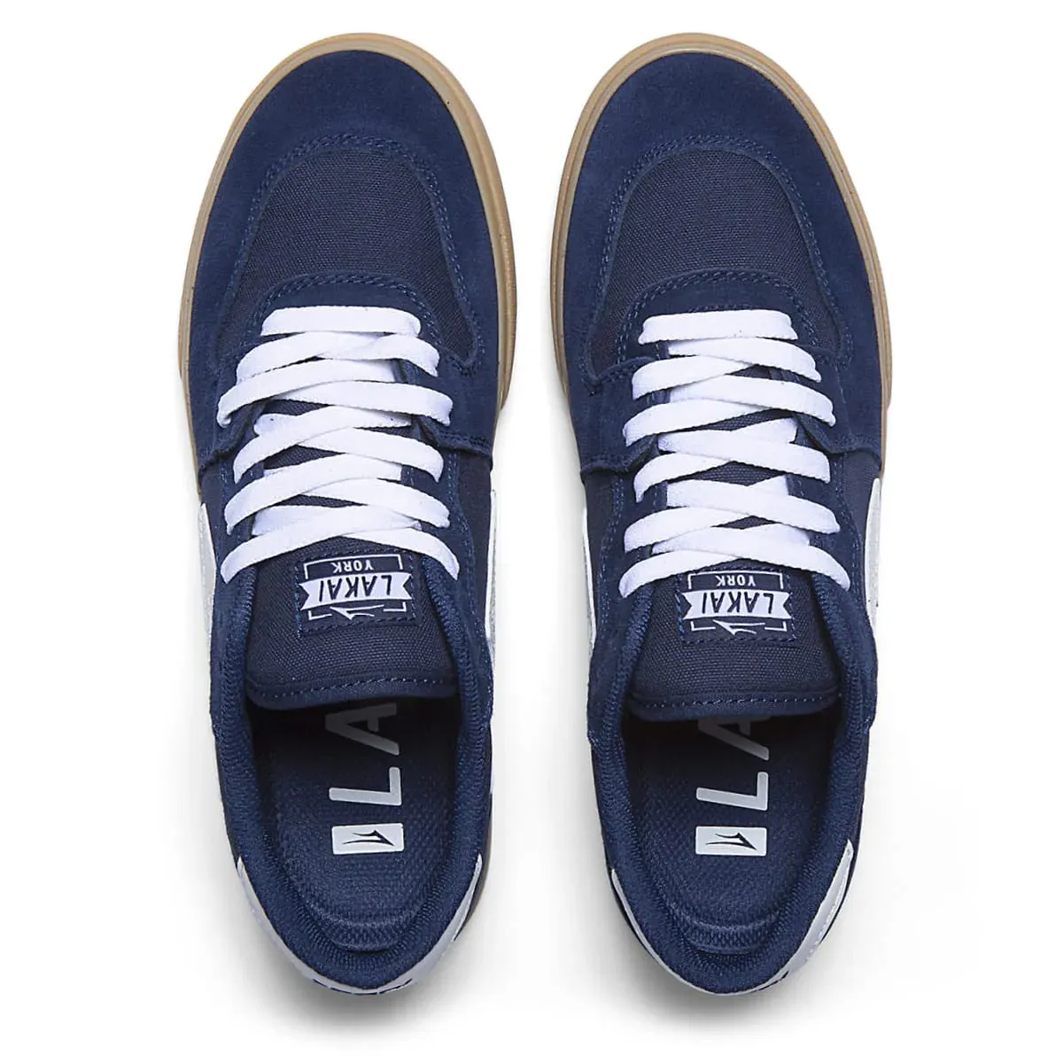 Lakai York Shoes - Navy/Gum Suede