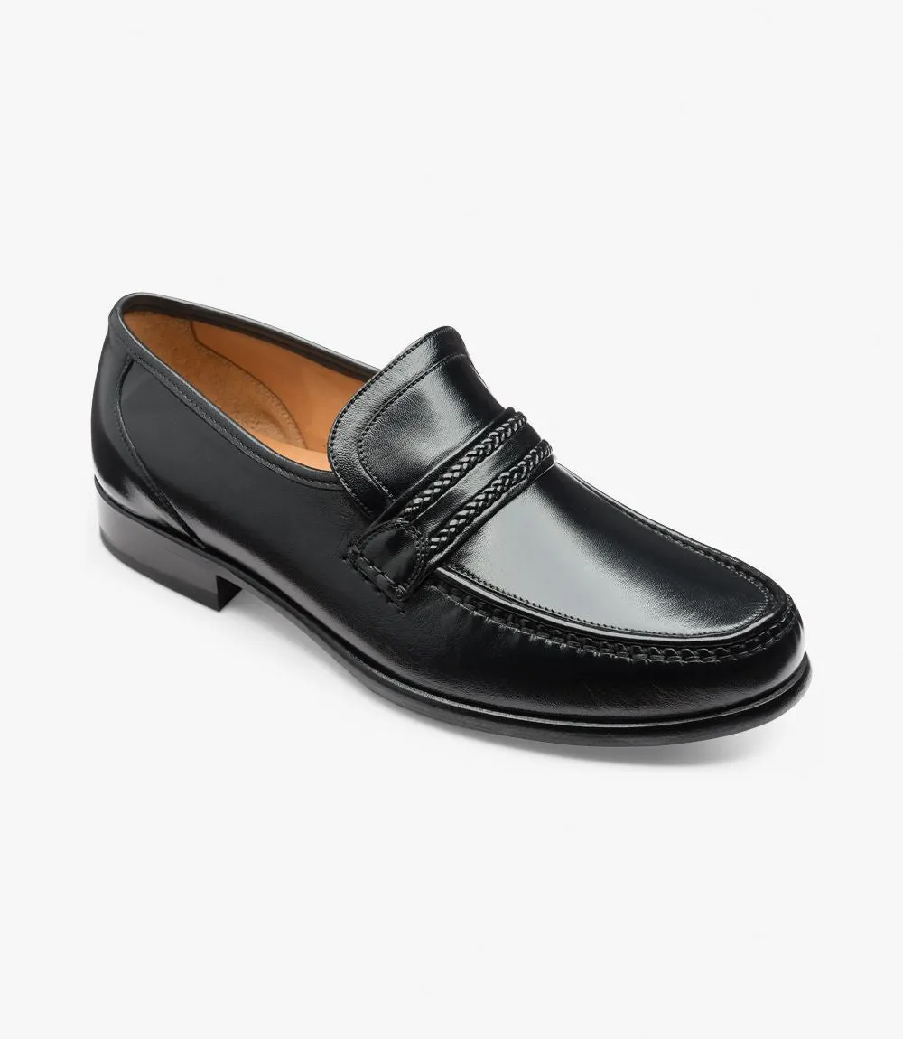 Loake - Rome, Black Nappa Leather