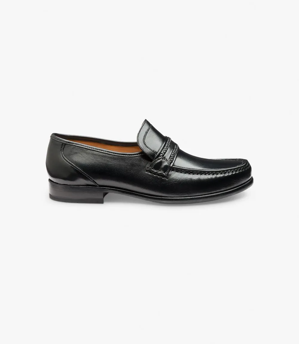 Loake - Rome, Black Nappa Leather