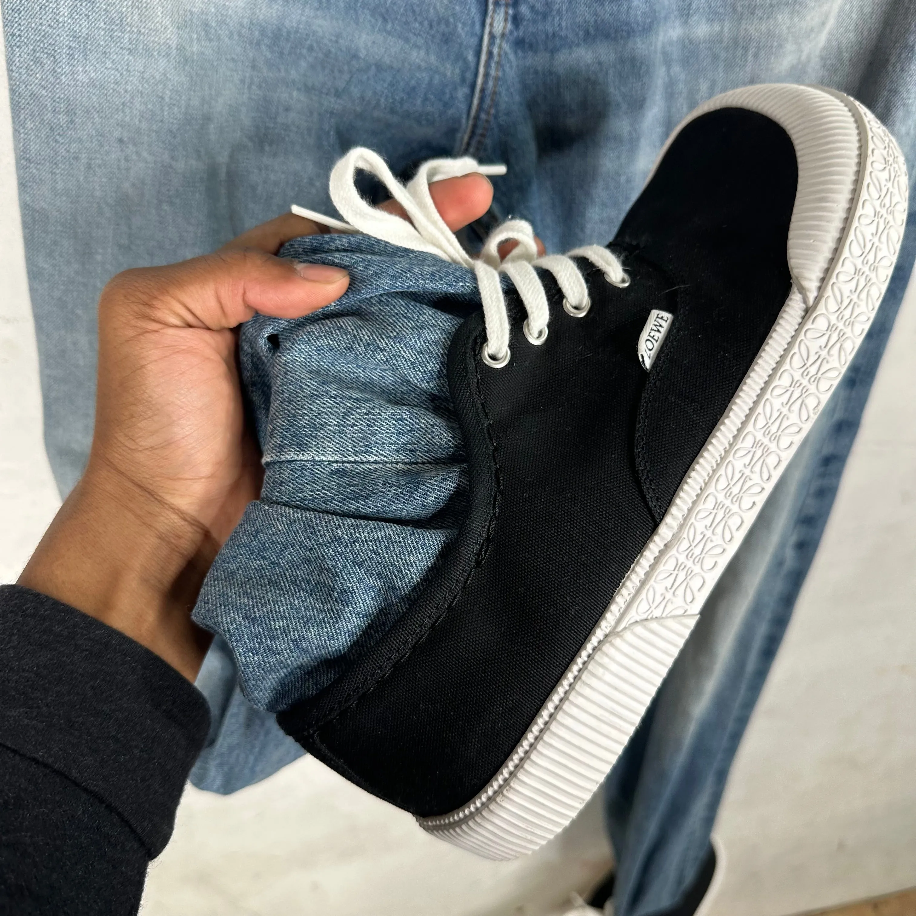 Loewe Sample Belted Sneaker Denim