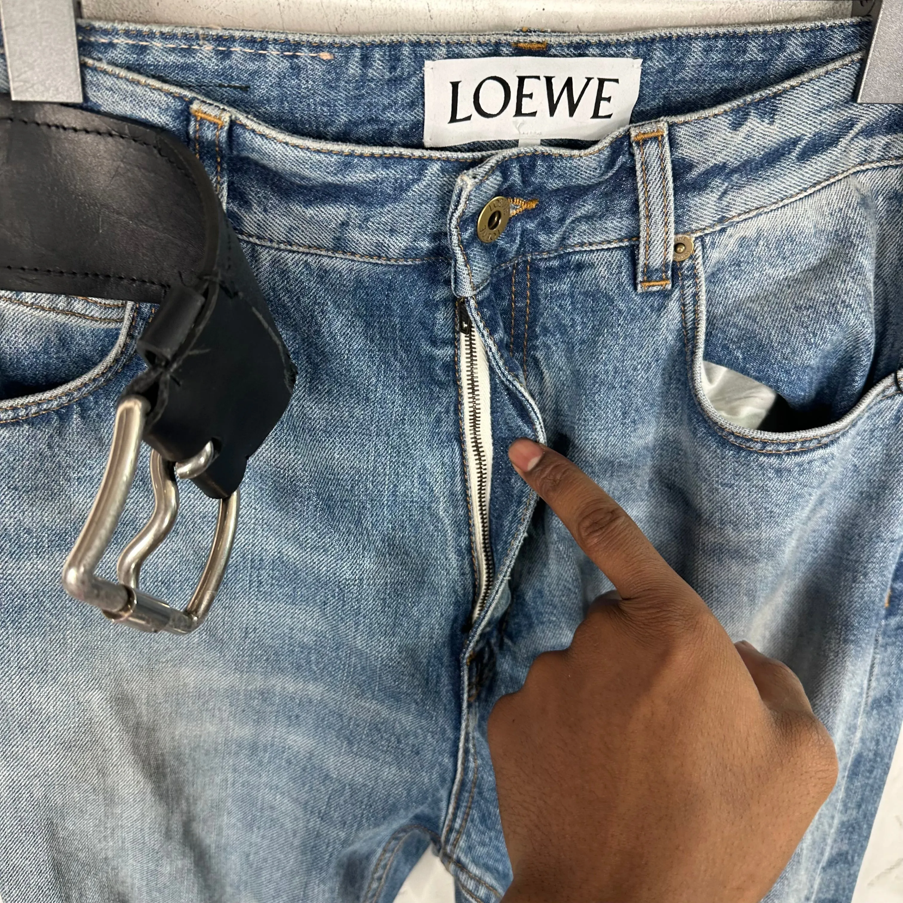 Loewe Sample Belted Sneaker Denim